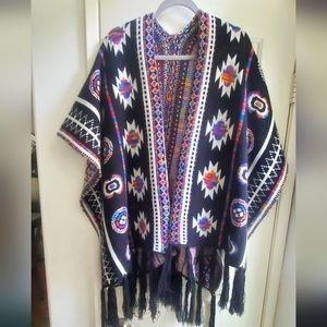 Aztec print shawl